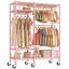 115.5 cm Adjustable Rolling Clothes Rack-1934533200