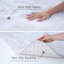 Tapis de couloir blanc pour chambre à coucher 2 pi x 4 pi, tapis à poils longs moelleux pour la chambre de bébé, tapis de chevet à poils pelucheux pour chambre d'enfant, chambre de bébé moderne et confortable