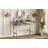 33.9" Mirrored Makeup Vanity Desk With Mirror And Lights, Mirrored Console Vanity Table With 2 Big Drawers & Open Shelf, Dressing Table With Charging Station For Bedroom