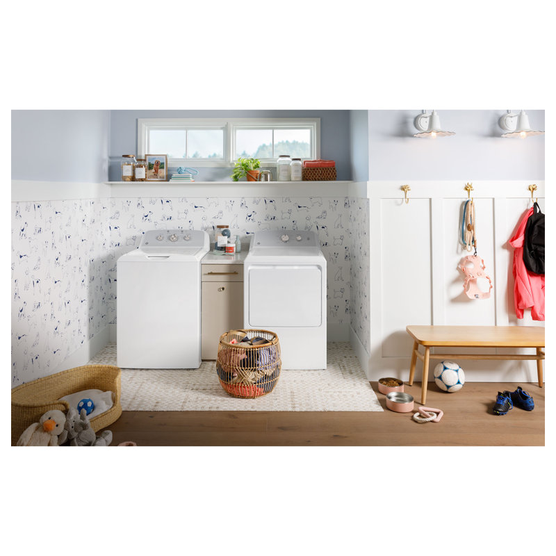 GE 4.3 Cu Ft Capacity Washer With Stainless Steel Basketcold Plus And Water Level Control​