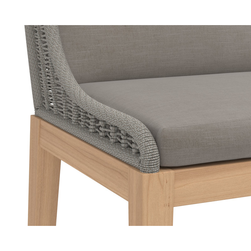 Sorrento Outdoor Bar Stool, Taupe, 26"