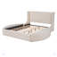 Lit plateforme capitonné avec rangement-368739361