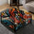 Eclectic Multicolor Ink Carnival - Eclectic Large Square Ottoman