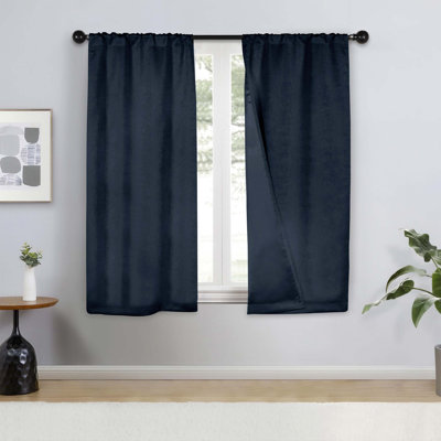 Kinlaw Textured Thermal Polyester Light Filtering Room Darkening Curtain Pair
