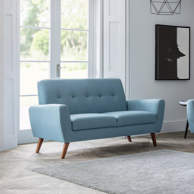 Bostrom 2 Seater Linen Sofa, Blue