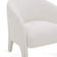 Fauteuil d'appoint en chenille crème Kris-120095352
