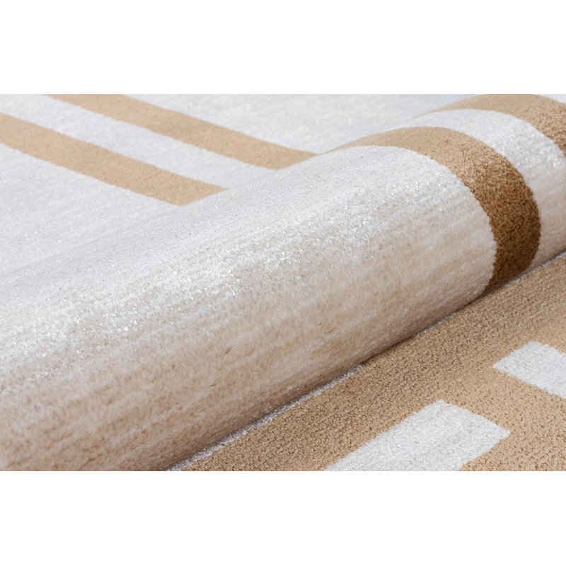Mavera Viscose Geometric Indoor Rug, Rectangle 5'3" x 7'7"