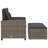Ebern Designs Patio Sofa With Cushions 2-Seater Poly Rattan-107166759-107166782