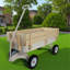 Transport extérieur, tous les terrains, rampes en bois, pneus solides, transport de jardin