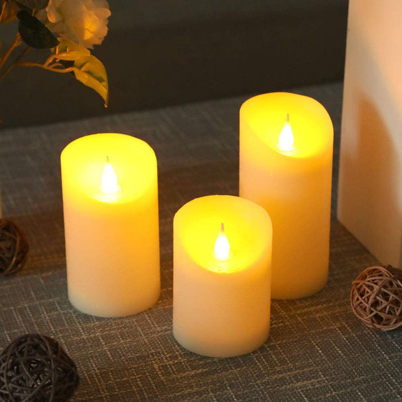 Unscented Flameless Pillar Candle