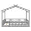 Structure de lit en bois avec clôture-914200448