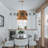 4-Light 3-Tier Coastal Chandelier Handwoven Multi Color Shade In Brass Finish