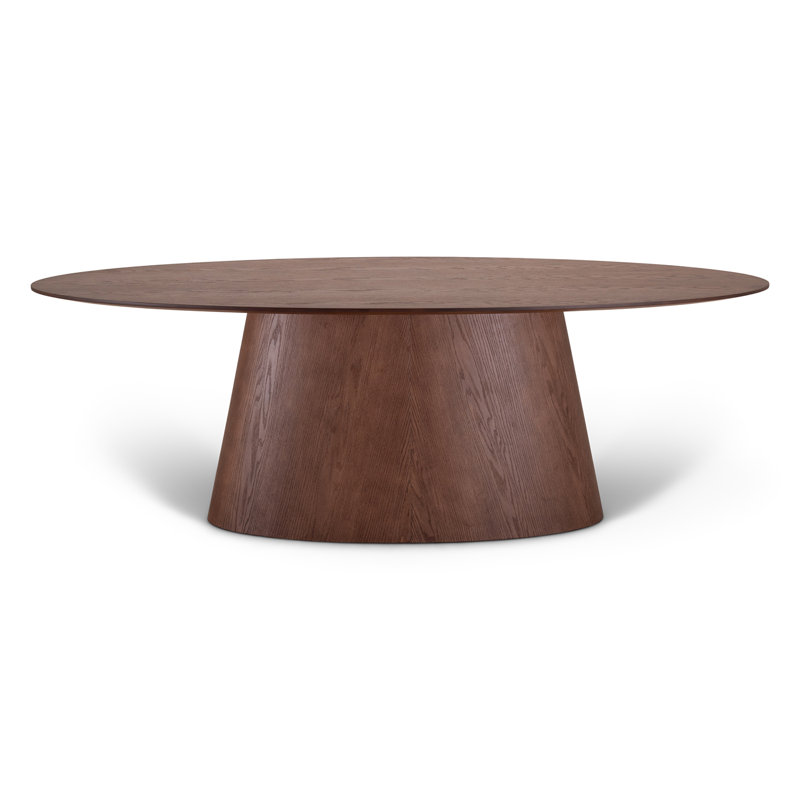 Nisrine Fortaleza Oval Dining Table - 86 inch, Brown