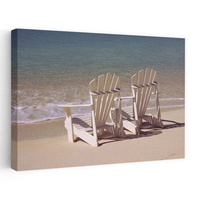 Adirondack Chair On The Beach Bahamas Contemporary Beach Art