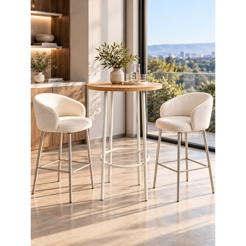 Table de bar Pangea Home Sly, Blanc