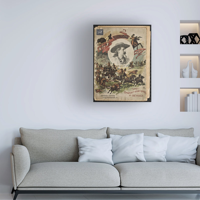 «American School Codys Wild West Show, 1893», art sur toile, H 19 po x l 14 po