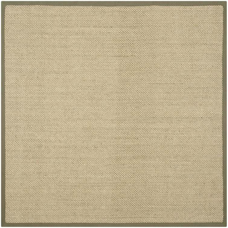 Auckland Jute/Sisal Beige/Green Area Rug