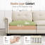 Ensemble de salon 2 pièces rembourré avec canapé et causeuse, canapé modulaire surdimensionné à assise profonde aspect lin avec garniture cloutée-806873058