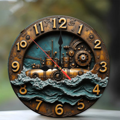 Arctic Glacier Landscape Wall Clock