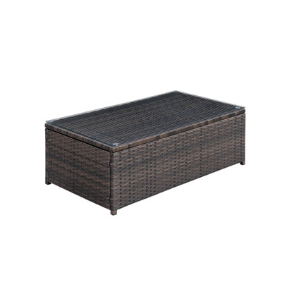 Kaid Glass Top Single Coffee Table