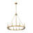 Parker 8 Light Chandelier in Rubbed Brass