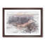 Sunrise over London in Abstract - Framed Print-55724006-55724009