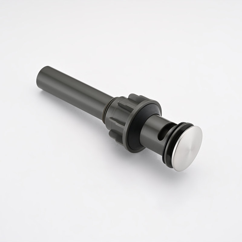 Pop-up Bathroom Sink Drain With Overflow, Brushed Nickel