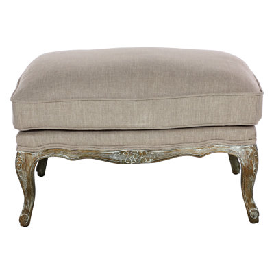 Accent pour le salon principal, siège en tissu texturé gris patiné avec pieds patinés, tissu, mousse
