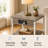 Carbin 22.8"H Tall Nightstand with Power Outlets & USB for Bedroom, End Table with 3-Tier Adjustable Shelf, Farmhouse Side Table for Small Spaces, Couch Table For Living Room-1725009608