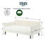 Lit de jour rembourré, design moderne somptueux