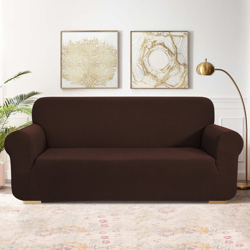 Box Cushion Slipcover, Chocolate, 104cm H x 178cm W x 107cm D