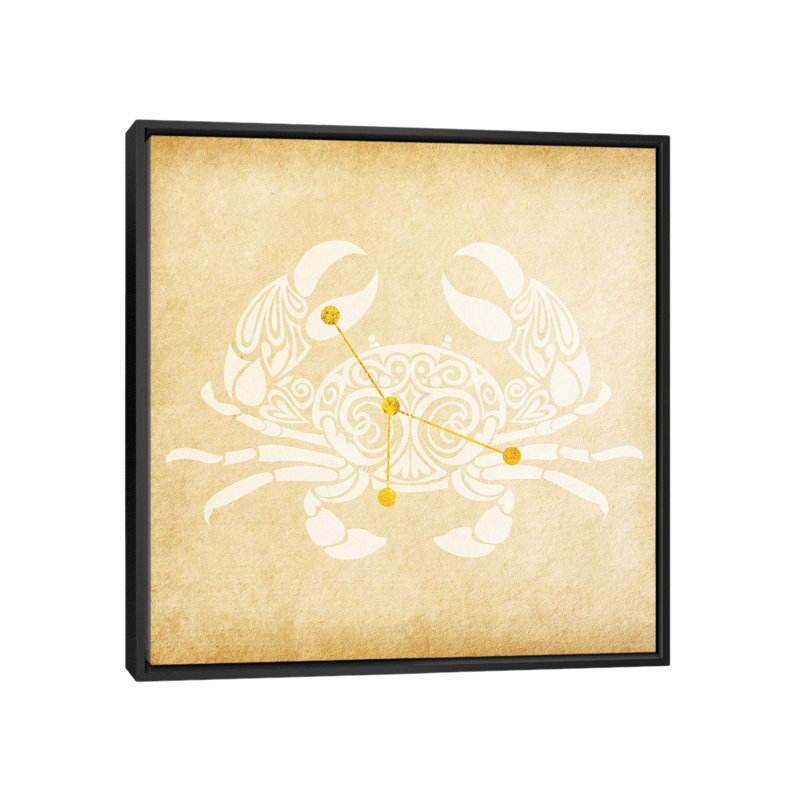 «Caring Shellfish with Constellation», impression sur toile tendue, H 18 po x l 18 po x P 1,5 po, Toile avec cadre noir