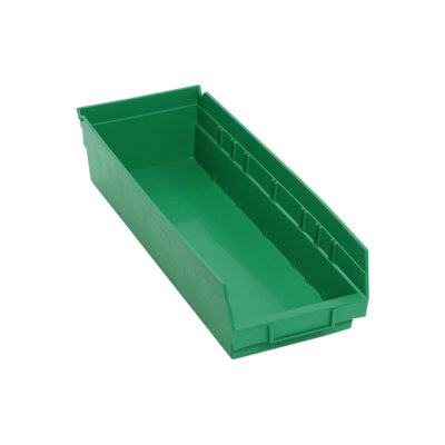 3B5F2A984AA64272831C7236031B1D8D Rangement de pièces économique, bacs verts, L 18 po x l 7 po x H 4 po, paquet de 20