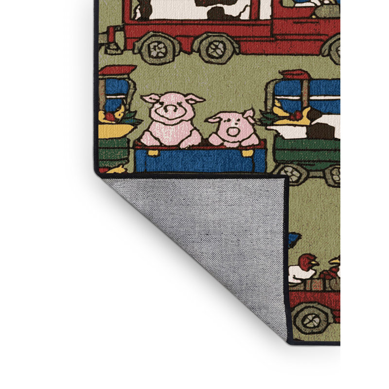 Tapis de transport brun lavable à la machine, Tapis de couloir 2 pi x 4 pi