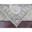 Tapis gris en laine noué à la main 9 pi 2 po x 11 pi 8 po Angora