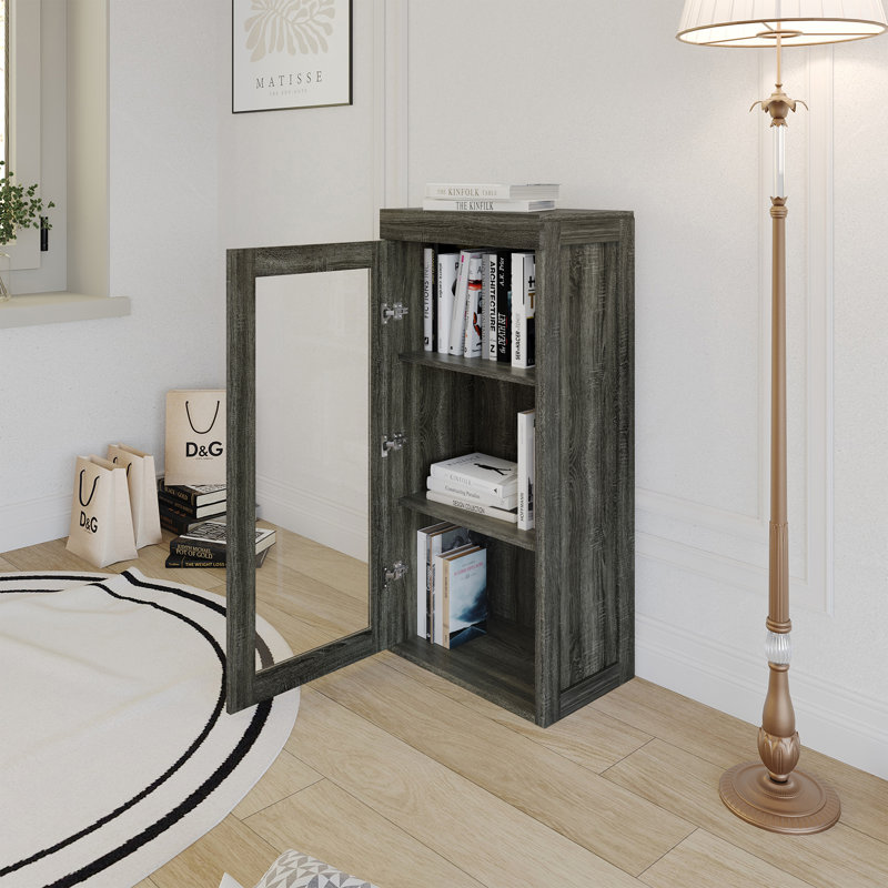 DOOR CABINET IN DARK GREY, Dark Grey