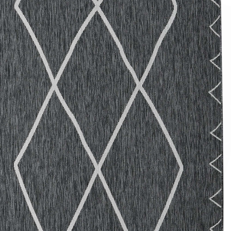 Tapis d'intérieur / extérieur marocain Darya, Rectangulaire 8 pi x 10 pi