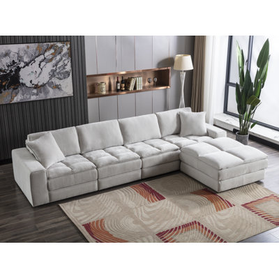 Buchanon Upholstered L-Shaped Sectional Reversible
