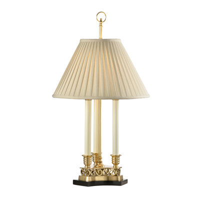 Thea 17.5" Antique Brass/White Table Lamp