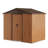 8 ft. W x 6 ft. D Metal Lean-To Storage Tool Shed