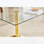 Table de salle à manger minimaliste avec base en métal à colonne unique, idéale pour les espaces compacts et une utilisation polyvalente.-130198909