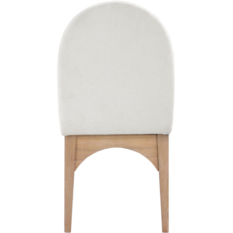 Waldorf 19.75'' H Upholstered Side Chair, Natural, Cream Chenille