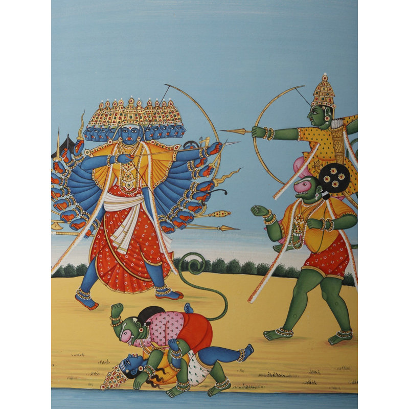 Prabhu Shri Ram qui tue Ravana (Dashanan)