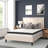 Aluino Tufted Platform Bed with 10in. Pocket Spring Mattress-1960218040-1960218041