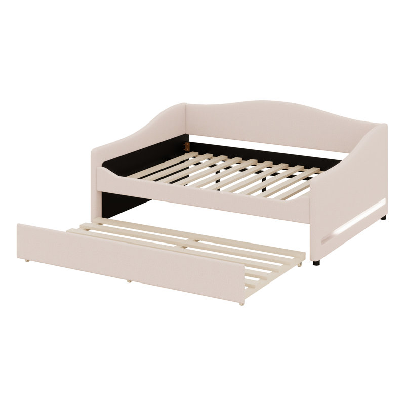 Structure de lit Teddy, Beige