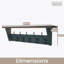 Wall Organizer with Key Hooks