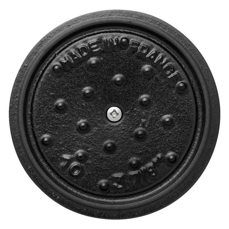 La Cocotte Cast Iron Round Cocotte, 5.5 quarts, White Truffle