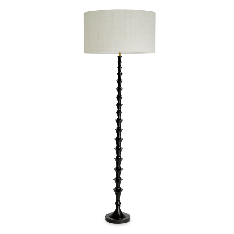 Floor Lamp, Black, White