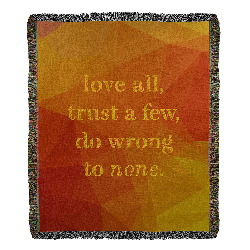 Hand Woven Throw Blanket, 80" L x 60" W, Amber Yellow