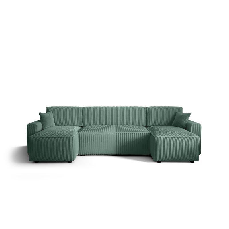 Caril 5 Seater Corner Sofa , Mint green